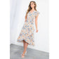 Flower Print Wrap Dress