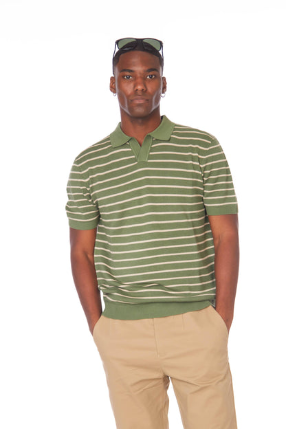 Green Day Men's Textured Polo Shirt