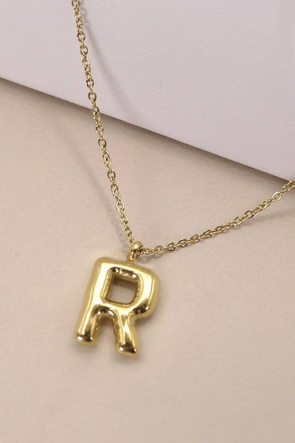 Initial Necklace Gold