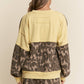 Leopard Print Patchwork Sweater Top