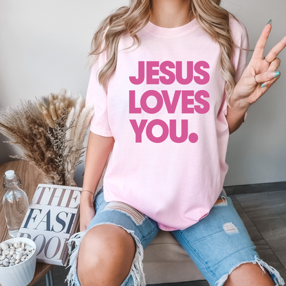 Jesus Loves You. Christian Tee - Graphic Tee