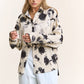 The Reba Floral Fringe Button Up Blouse