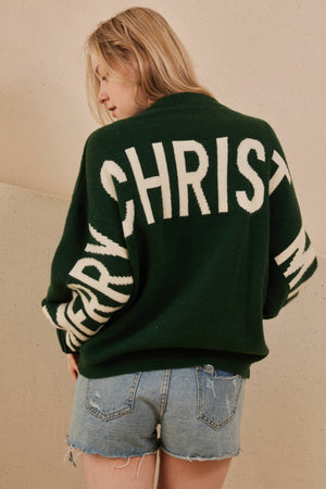Oversized Ho Ho Ho Christmas Sweater