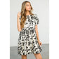 Rose Print Tiered Dress