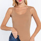 Sleeveless Double Scoop Neck Cotton Spandex