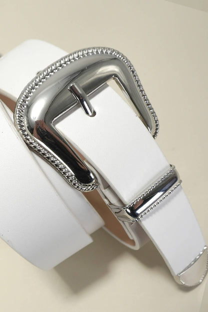 Faux Leather Western Belt