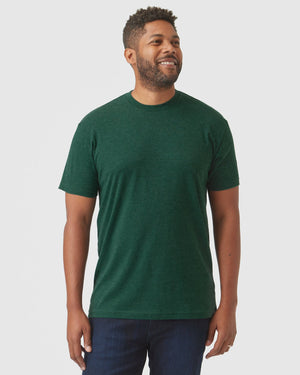 Short Sleeve T-Shirt | Crew Neck | Evergreen Heather