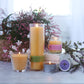 Beehive Glass Candle – 100% Pure Beeswax – 24+ Hour Burn