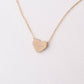 Give Hope Necklace- 14K Gold Plated Mother of Pearl Heart Pendant Necklace