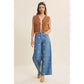 Embroidered Cotton Wide Leg Pants