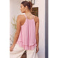 Be My Sweetheart Ruffled Sleeveless Top