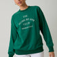 CREW NECK LONG SLEEVE "THE HOME BY 8PM CLUB" SWEATSHIRT