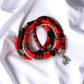 Red and Black Game Day Bracelets