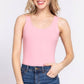 Sleeveless Double Scoop Neck Cotton Spandex