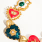 Elysian 18K Gold Boho Baroque Heart Color Bracelet