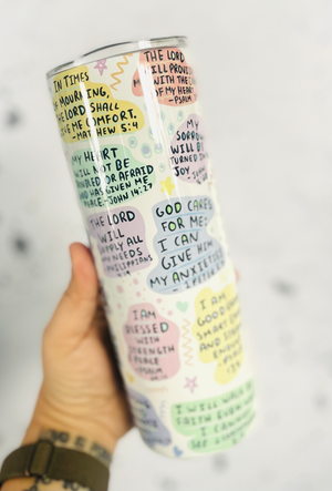 My Daily Bible Affirmations Stainless Steel 20oz Tumbler