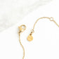 Hope in Bloom Necklace in Tuscan Tan- 14K Gold Plated and Enamel Floral Pendant Necklace