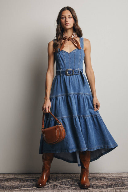Denim Dreams Maxi Dress
