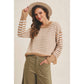 Cozy Striped Crew Neck Sweater