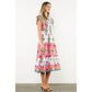 JoJo Flutter Sleeve Tiered Floral Maxi Dress