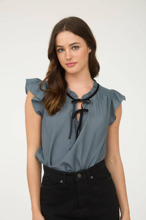 Front Tie Detail Blouse