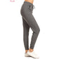 Plus Size Buttery Soft Solid Joggers with Drawstring