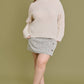 SALE PLUS Mock Neck Cocoon Sleeve Sweater