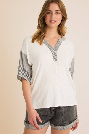 Summer Days V Neck Top