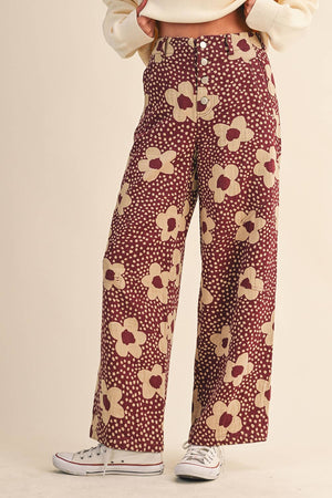 Floral Fall Pants