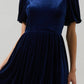 Francie Rhinestone Velvet Midi Dress