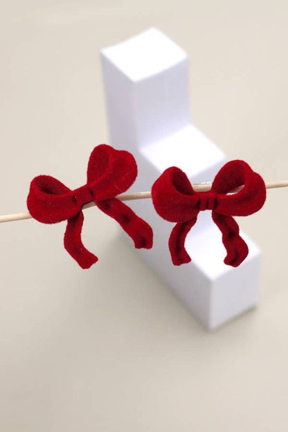 Velvet Bow Earrings