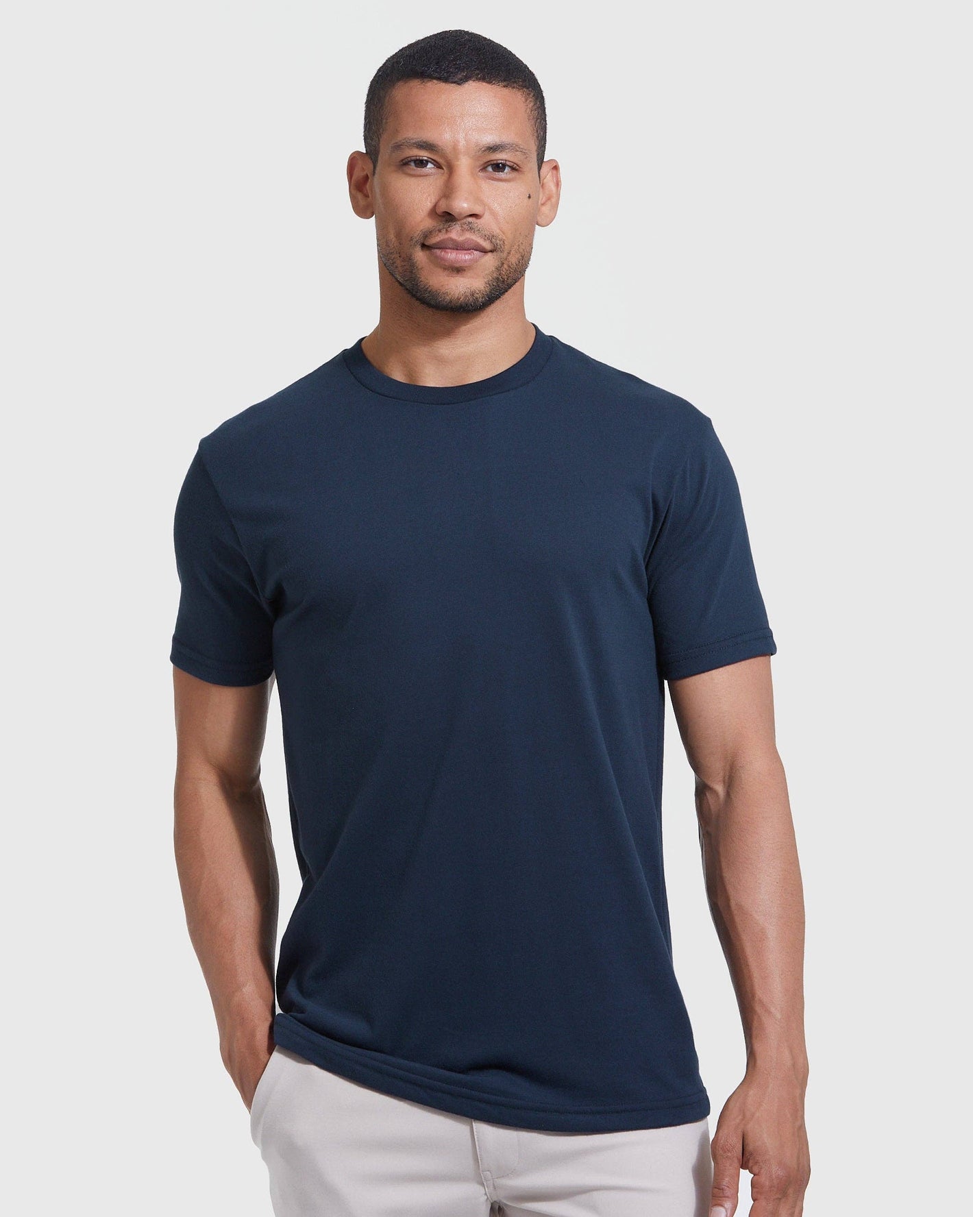 Short Sleeve T-Shirt | Crew Neck | Navy