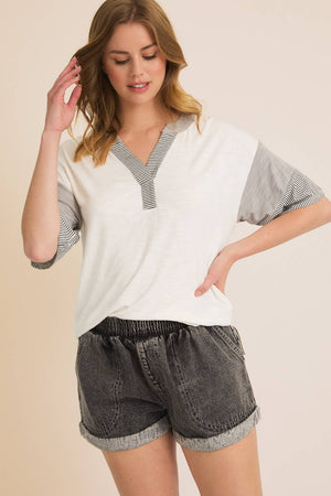 Summer Days V Neck Top