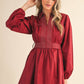Thankful Red Detailed Dress