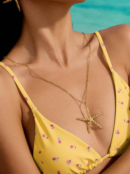 SALE Suki 18K Gold Non-Tarnish Statement Star Necklace