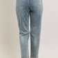 Vintage Wash Double Roll Cuff Boyfriend