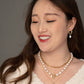 Everlasting Pearl Earrings in Gold