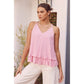 Be My Sweetheart Ruffled Sleeveless Top