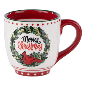 Wreath Red Bird Mug