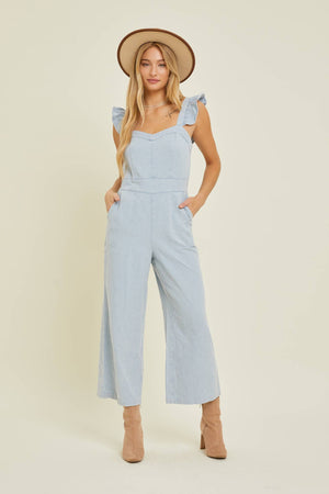 Hello Spring Denim Jumpsuit