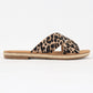 Cross Strap Leopard Sandal