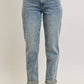 Vintage Wash Double Roll Cuff Boyfriend