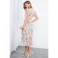 Flower Print Wrap Dress