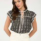 Jodie Ruffle Sleeve Top