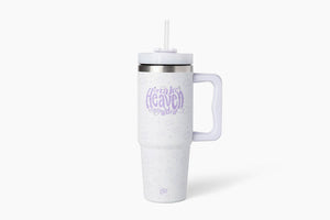 Make Heaven Crowded All Over Stainless Steel 30oz Tumbler With Handle