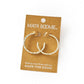Bhavani Silver Hammered Hoop Earrings