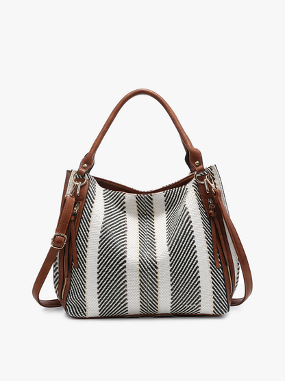 Connar Monogrammable Striped Tote