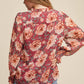 Floral Chiffon Poet Blouse