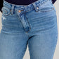 High Waisted Boyfriend Criss-Cross Single Cuff