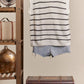 Stripe Knit Top with Daisy Patch